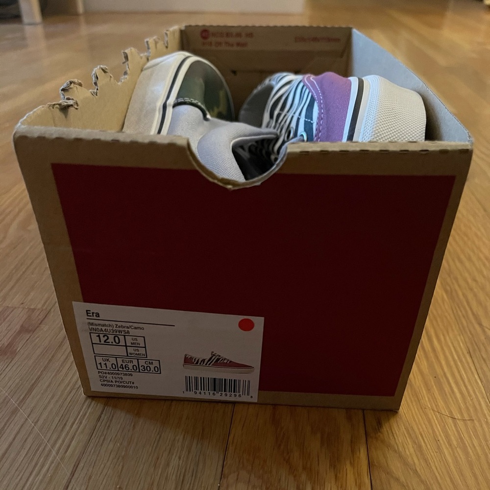 Vans Era Mismatch Zebra/Camo Sneakers - Picture 3 of 3